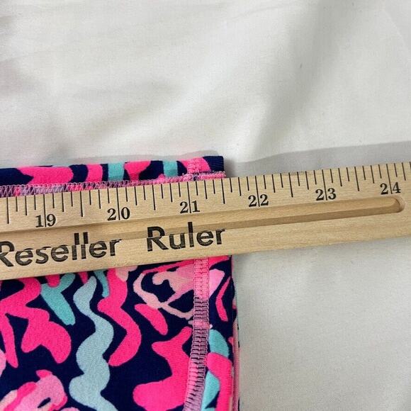 Lilly Pulitzer Bright Pink Lobstah Roll Luxletic Cropped Leggings Size S Women's - Picture 10 of 10